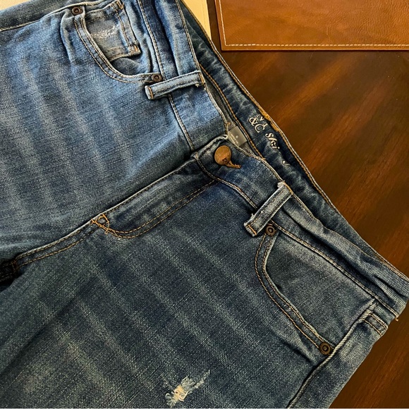 NY&C Skinny Distressed Ripped Jeans - Picture 3 of 5